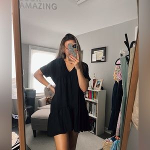 Black Ruffle Dress
